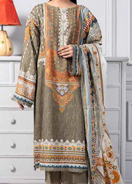 Ittehad Textiles Printed Khaddar Suits Unstitched 3 Piece ITD21K DGK-NOEMIE - Winter Collection