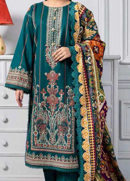 Ittehad Textiles Printed Khaddar Suits Unstitched 3 Piece ITD21K DGK-TRIBAL TREASURE - Winter Collection