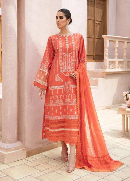 Ittehad Textiles Embroidered Lawn Suits Unstitched 3 Piece IT21SF ALEV - Summer Collection