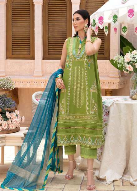 Ittehad Textiles Embroidered Lawn Suits Unstitched 3 Piece IT21SF CIM - Summer Collection