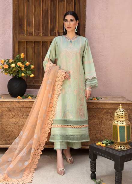 Ittehad Textiles Embroidered Lawn Suits Unstitched 3 Piece IT21SF FISTIK - Summer Collection