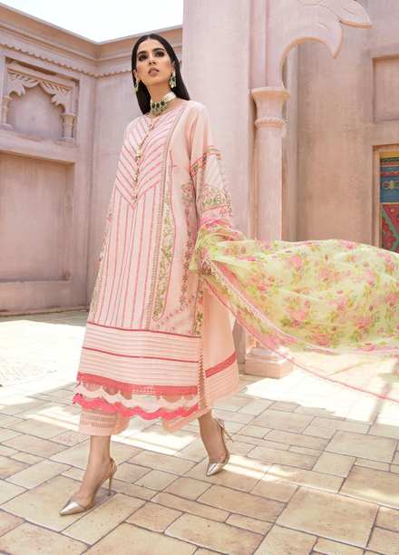 Ittehad Textiles Embroidered Jacquard Suits Unstitched 3 Piece IT21SF PEMBE - Summer Collection