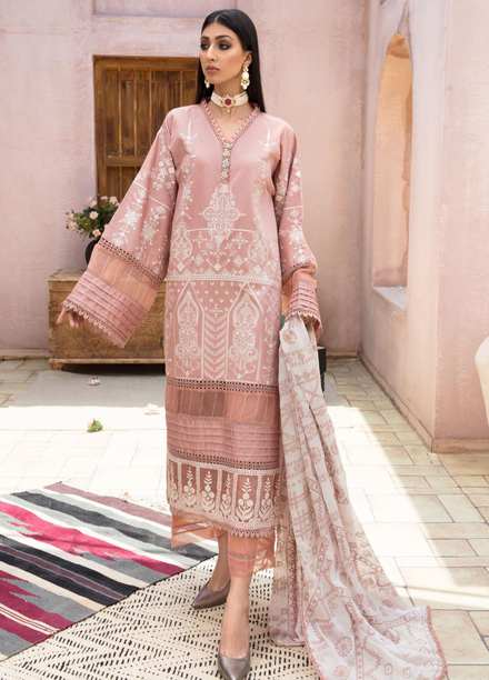 Ittehad Textiles Embroidered Jacquard Suits Unstitched 3 Piece IT21SF SOLUK - Summer Collection