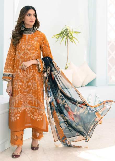 Guzel By Iznik Embroidered Lawn Suits Unstitched 3 Piece IZ21G 06 Meyve - Summer Collection