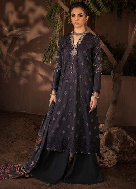 Iznik Embroidered Linen Suits Unstitched 3 Piece IZ21ZF ILC-04 Nazm - Winter Collection