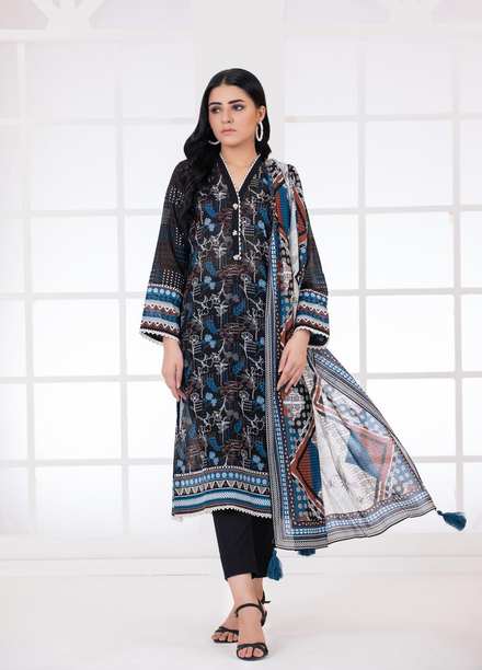 Lakhany Casual Pret  Lawn 3 Piece Suit LSM-2781