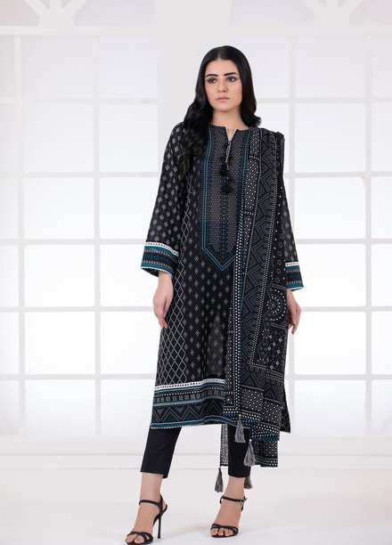 Lakhany Casual Pret  Lawn 3 Piece Suit LSM-2779