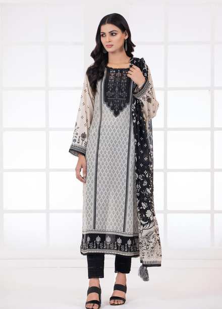 Lakhany Casual Pret  Lawn 3 Piece Suit LSM-2782