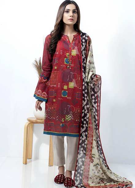 Lakhany Printed Lawn Suits Unstitched 2 Piece LSM21SP SD-2141 - Summer Collection