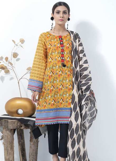 Lakhany Printed Lawn Suits Unstitched 2 Piece LSM21SP SD-2144 - Summer Collection