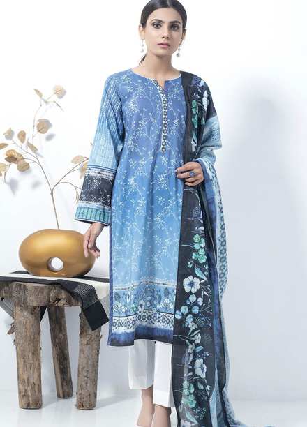 Lakhany Printed Lawn Suits Unstitched 2 Piece LSM21SP SD-2145 - Summer Collection