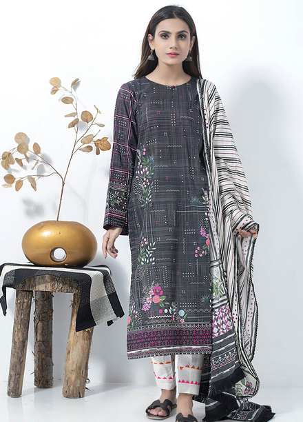 Lakhany Printed Lawn Suits Unstitched 2 Piece LSM21SP SD-2150 - Summer Collection