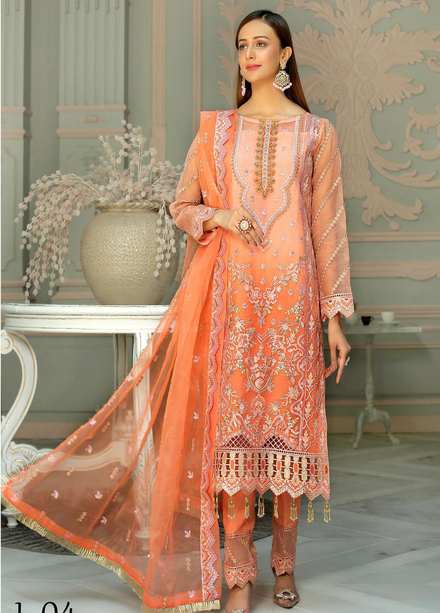 Lemilsa By Maryam's Embroidered  Suits Unstitched 3 Piece MRM22L L-04 - Luxury Collection