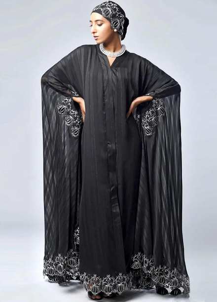 Libaas by TRJ Luxury  Pret Abaya LIBAAS - Parisa Black Abaya