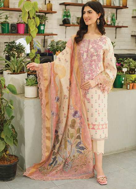 Lifestyle By Rang Rasiya Embroidered Lawn Suits Unstitched 3 Piece RR23LL 03 Symphonia - Summer Collection