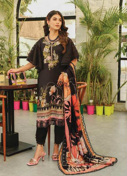 Lifestyle By Rang Rasiya Embroidered Lawn Suits Unstitched 3 Piece RR23LL 09 Sage - Summer Collection