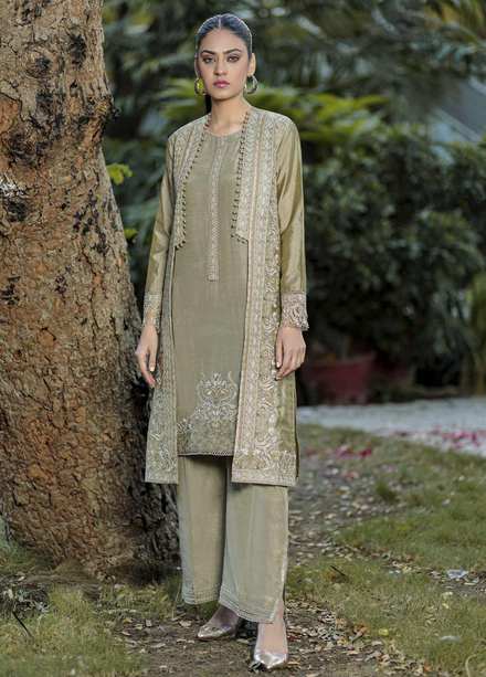 Log 'n' Tog Pret Premium Raw Silk 2 Piece Suit LNT23PF Akhdar Zytuni