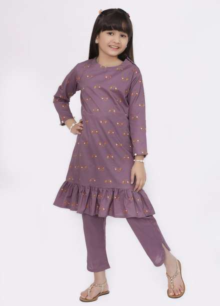 Luxeurs Cotton Pret 2 Piece Suit for Girls -  LX23KP Mini-me Kids Dress