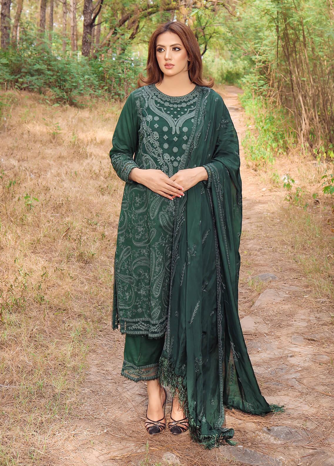 Aylin Unstitched Embroidered Luxury Lawn 3 Piece Suit AYL26UL D3 Midnight Iris - Summer Collection main image 1