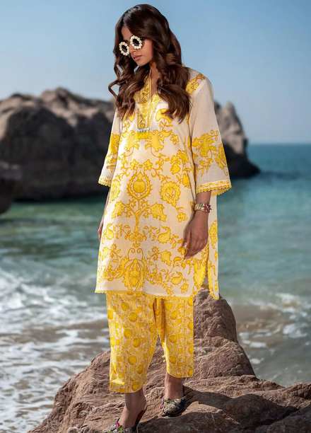 Mahay by Sana Safinaz Embroidered Lawn Suits Unstitched 2 Piece SS24MH 25A - Spring Summer Collection