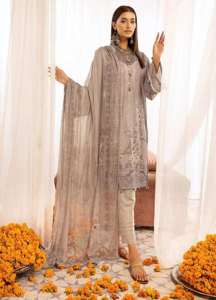 Mahee's By Riaz Arts Chikankari Karandi Suits Unstitched 3 Piece RA22MK 02 - Winter Collection