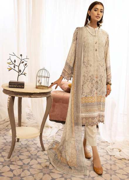 Mahee's By Riaz Arts Chikankari Karandi Suits Unstitched 3 Piece RA22MK 03 - Winter Collection