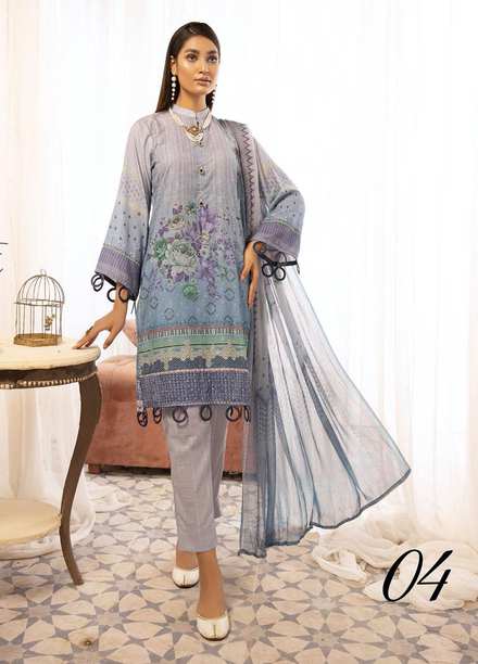 Mahee's By Riaz Arts Chikankari Karandi Suits Unstitched 3 Piece RA22MK 04 - Winter Collection