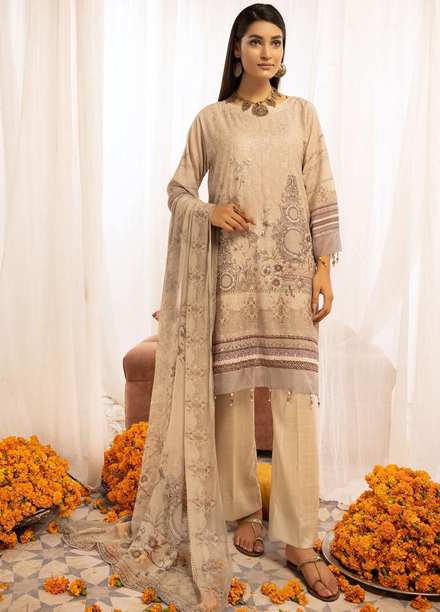 Mahee's By Riaz Arts Chikankari Karandi Suits Unstitched 3 Piece RA22MK 08 - Winter Collection