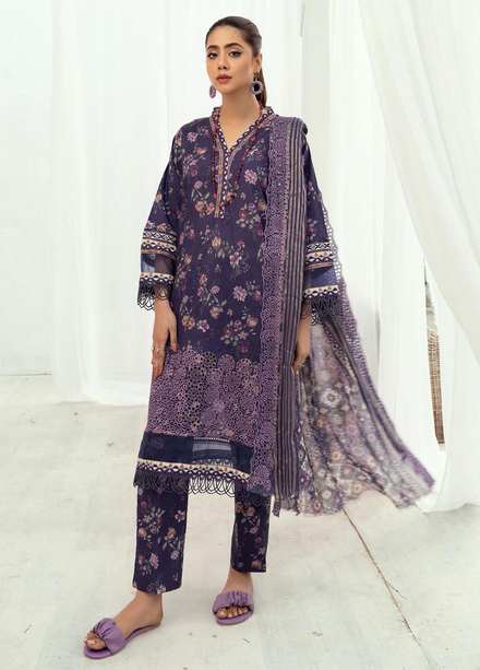 Mahees's By Riaz Arts Embroidered Lawn Suits Unstitched 3 Piece RA23-M6 10 - Summer Collection