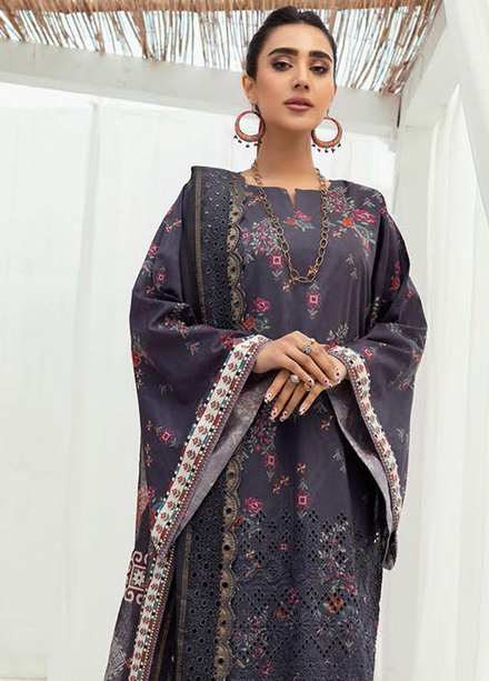 Mahees's By Riaz Arts Embroidered Lawn Suits Unstitched 3 Piece RA23-M6 08 - Summer Collection