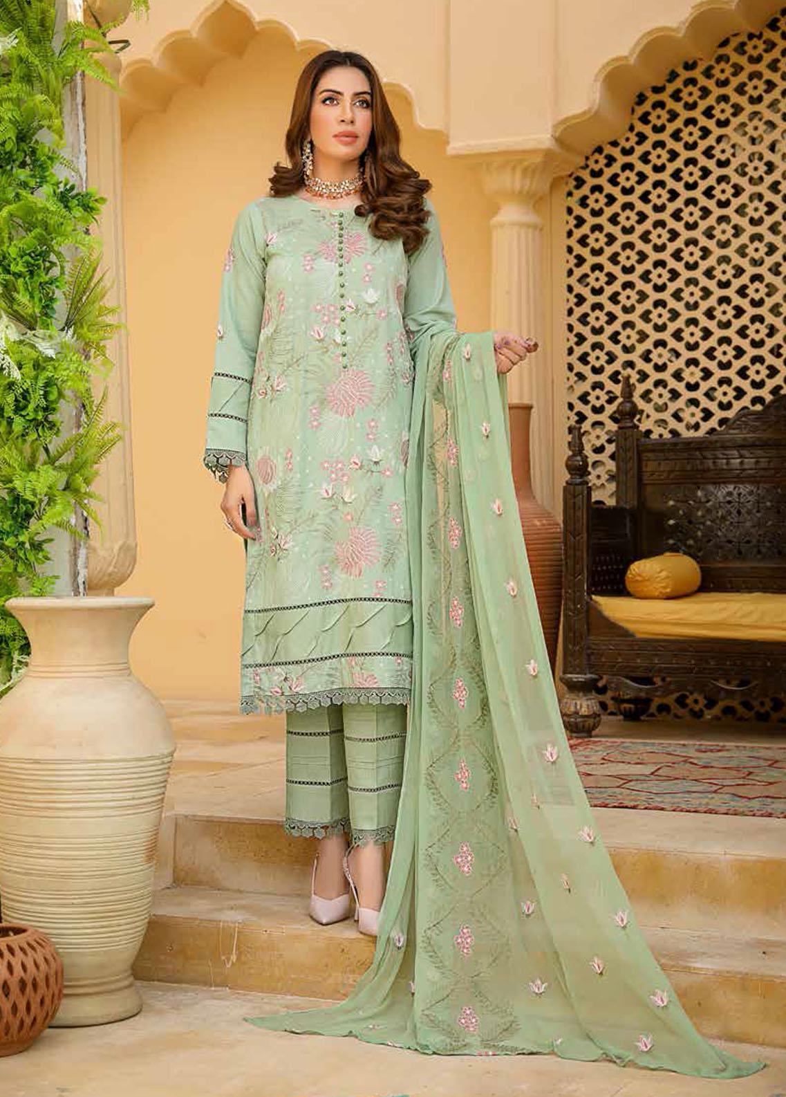 Twilight by Mahnur Embroidered Lawn Suits Unstitched 3 Piece MN25T D-03B Valeria - Summer Collection
