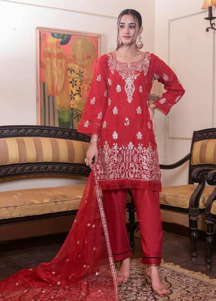 MAK Fashion Pret Embroidered Organza 2 Piece Suit MAK22EF EFO-1008