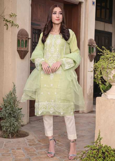 MAK Fashion Pret Embroidered Organza 3 Piece Suit MAK22EF EFO-1006