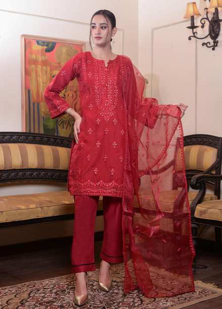 MAK Fashion Pret Embroidered Organza 2 Piece Suit MAK22EF EFO-1007