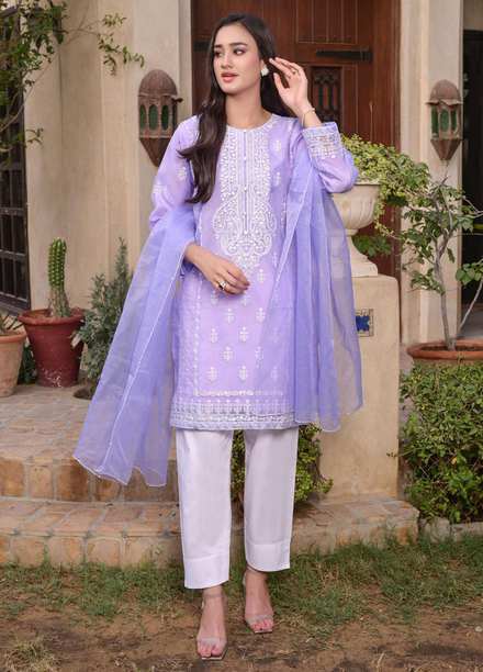 MAK Fashion Pret Embroidered Organza 3 Piece Suit MAK22EF EFO-1005