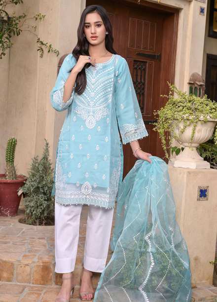 MAK Fashion Pret Embroidered Organza 3 Piece Suit MAK22EF EFO-1004