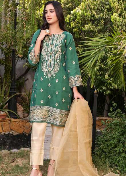 MAK Fashion Pret Embroidered Organza 3 Piece Suit MAK22EF EFO-1001