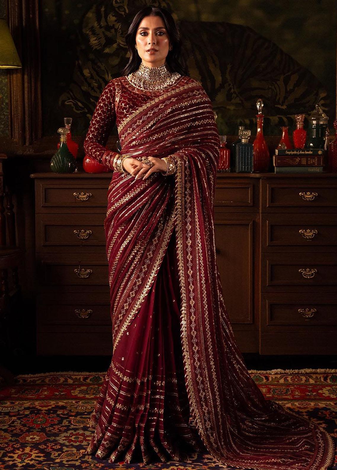 Makhmal By House of Nawab Embroidered Velvet Suits Unstitched 3 Piece HON21MV 02 Durra - Wedding Formal Collection main image 1