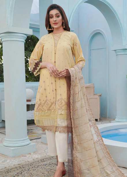 Maleena Embroidered Lawn Suits Unstitched 3 Piece MLN22UL Maya - Summer Collection
