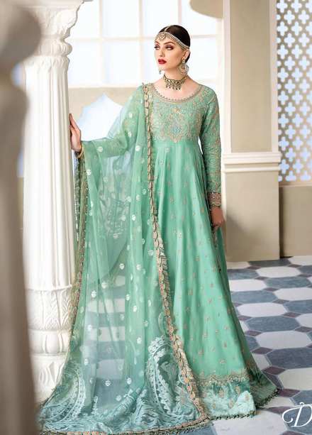 Sateen By Maria B Embroidered Cotton Satin Suits Unstitched 3 Piece MB23S D6 - Luxury Collection