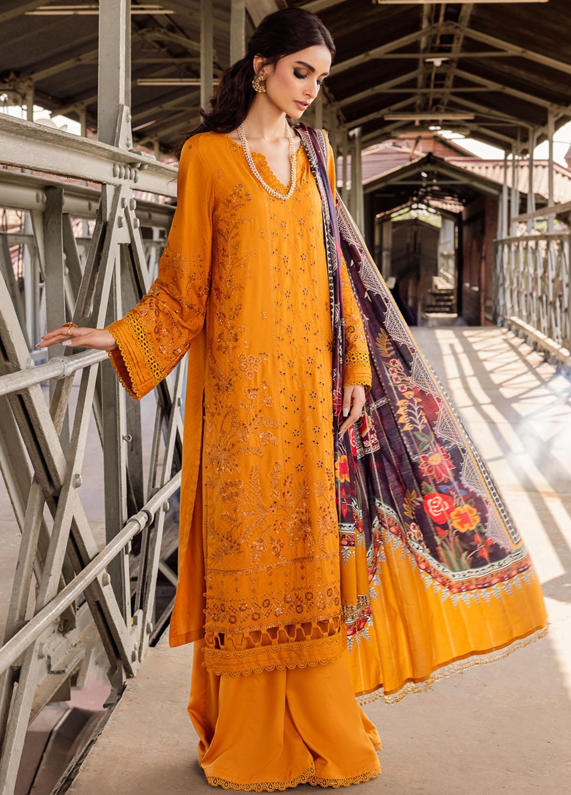 Maya Swiss by Nureh Embroidered Swiss Lawn Suits Unstitched 3 Piece NU24MS NS-123 - Summer Collection main image 1
