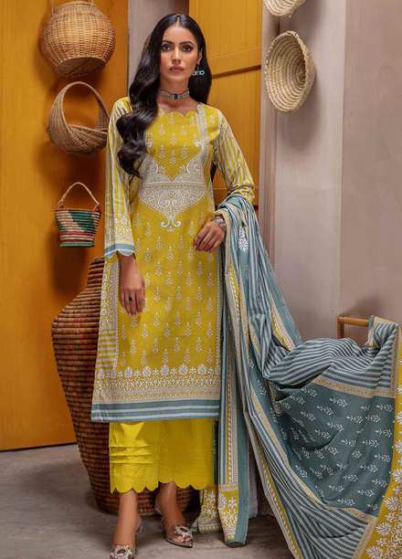 Meeral Printed Khaddar Suits Unstitched 3 Piece MRL21K MBK-05 - Winter Collection