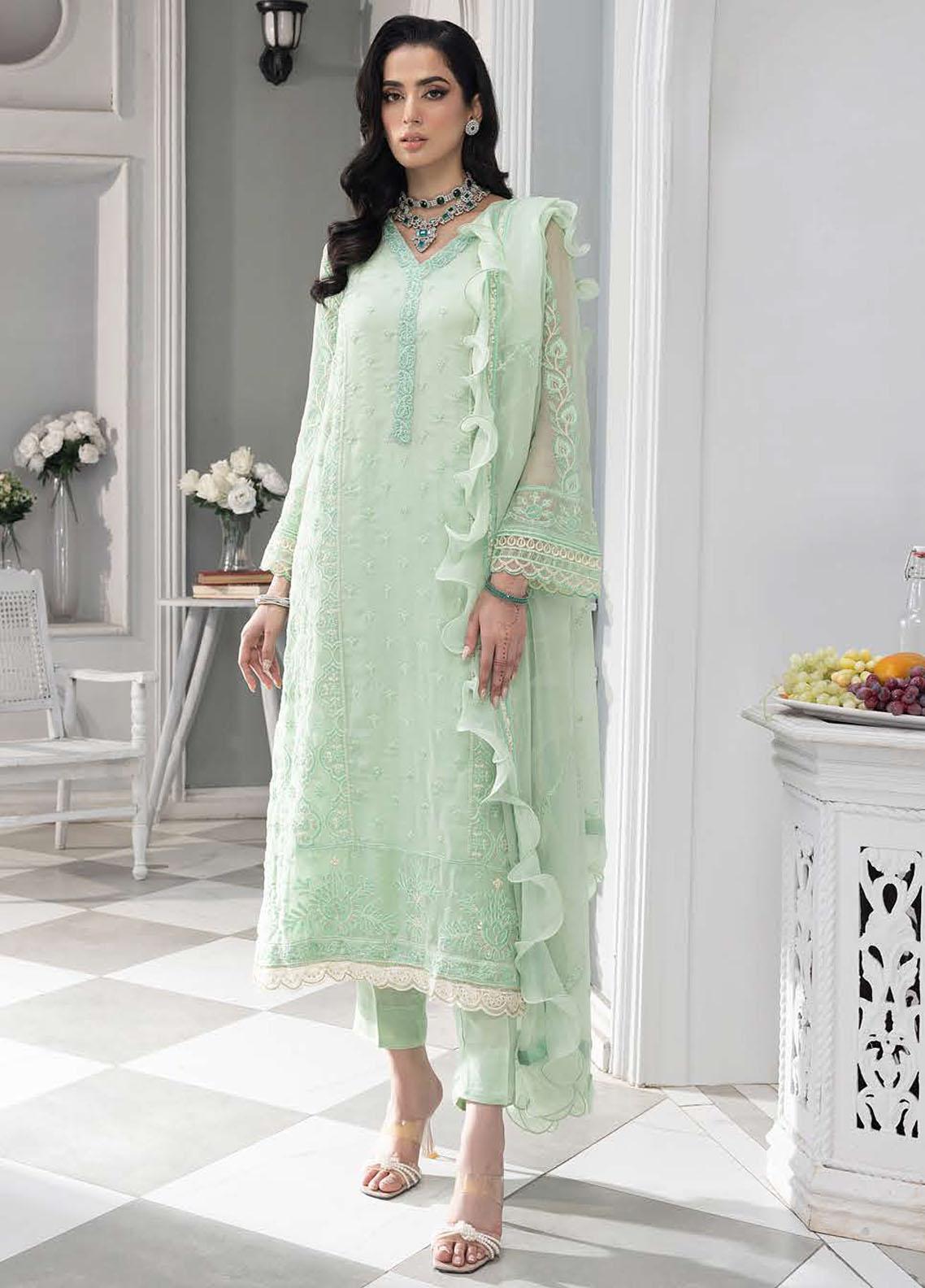 Sahellian by Meerak Women Pret Luxury Chiffon 4 Piece Jugnu - Formals Collection