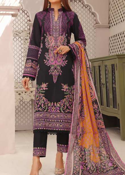 Misri By VS Textiles Printed Lawn Suits Unstitched 3 Piece VS23M 12 - Summer Collection