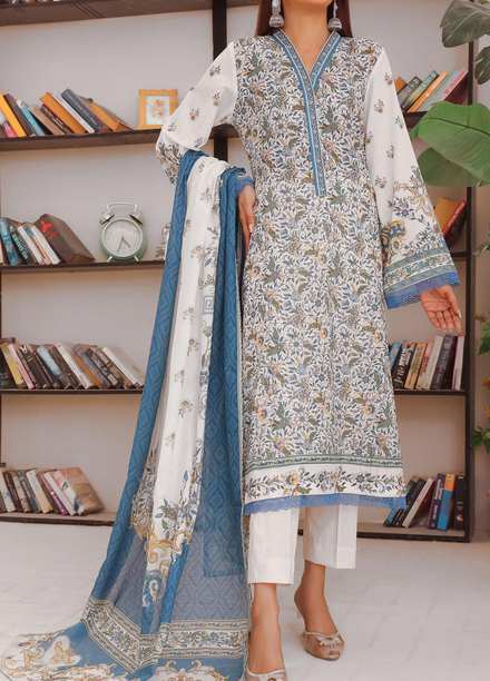 Misri By VS Textiles Printed Lawn Suits Unstitched 3 Piece VS23M 4 - Summer Collection