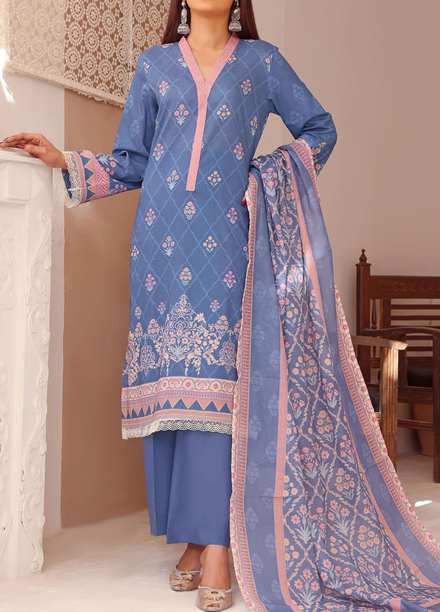 Misri By VS Textiles Printed Lawn Suits Unstitched 3 Piece VS23M 5 - Summer Collection