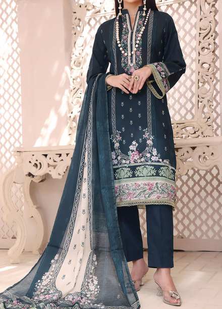 Misri By VS Textiles Printed Lawn Suits Unstitched 3 Piece VS23M 7 - Summer Collection