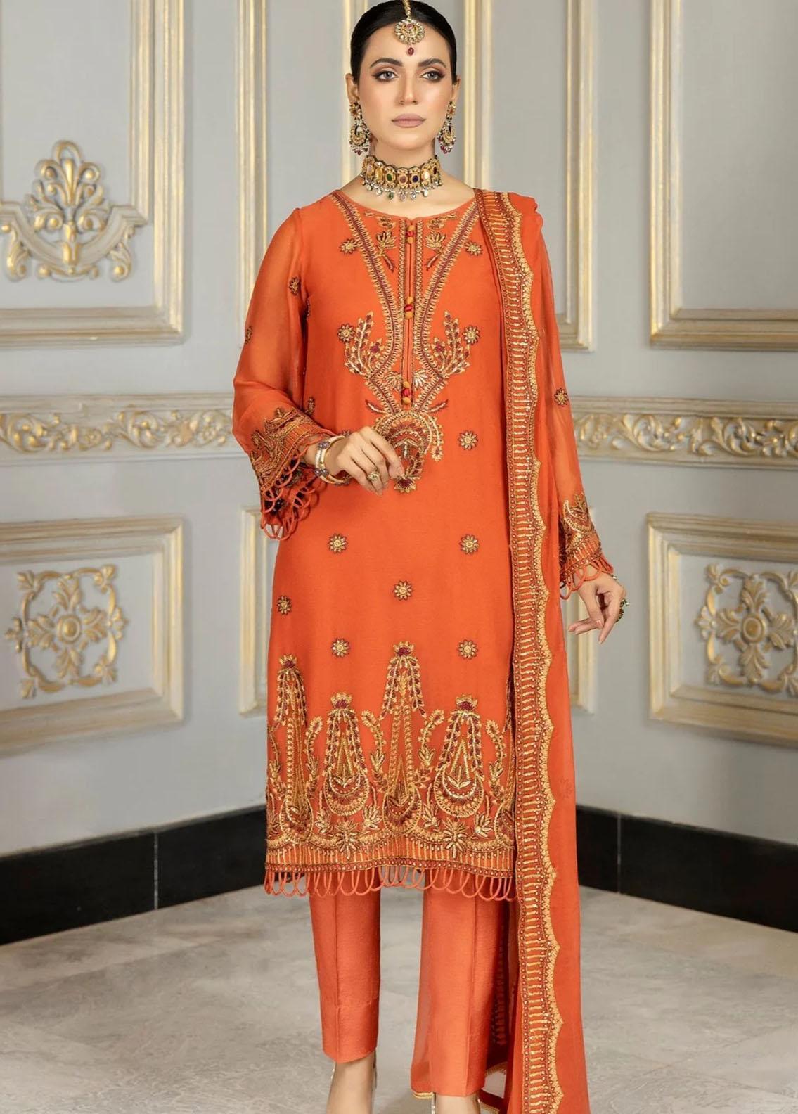 Mohagni Embroidered Dhanak Suits Unstitched 3 Piece MWS-03 - Winter Collection main image 0