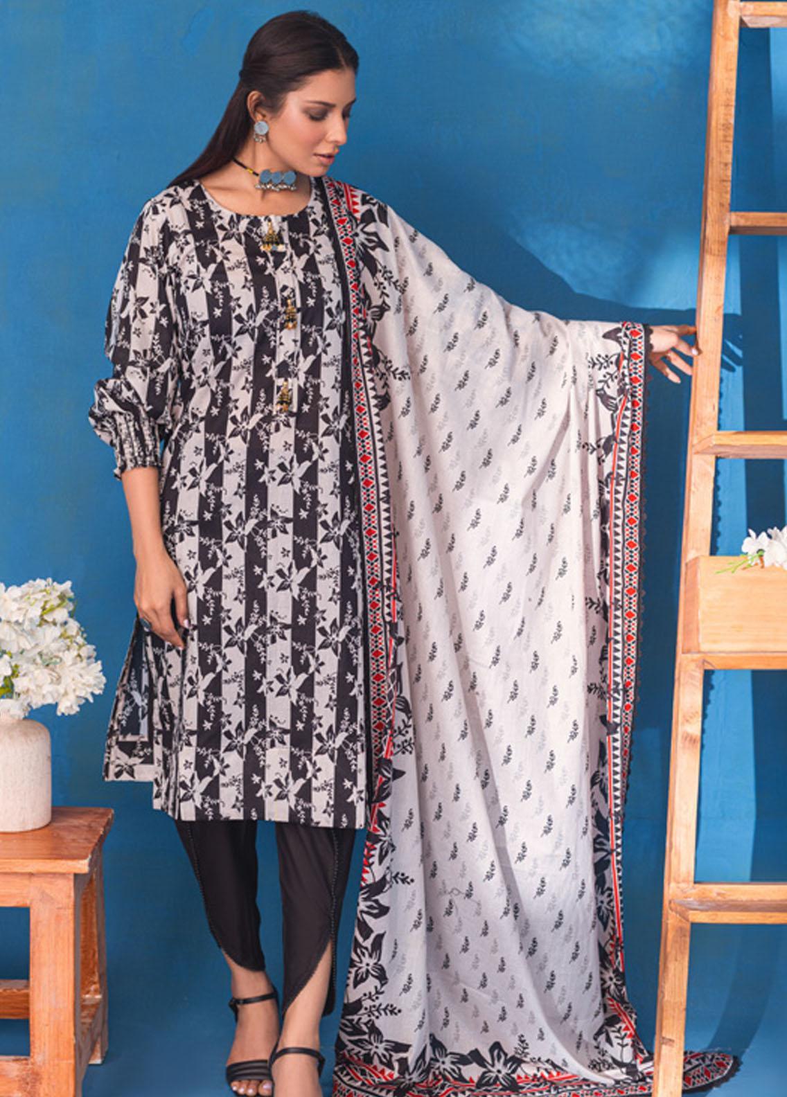 Mahiymaan By Al Zohaib Embroidered Organza Suits Unstitched 3 Piece MAH24LL M-10 Midnight Majesty - Luxury Collection