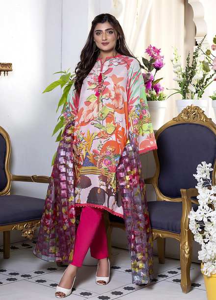 Mosaic Ready to Wear Printed Cotton 3 Piece Suit MS22RWP 111041 WEBBING